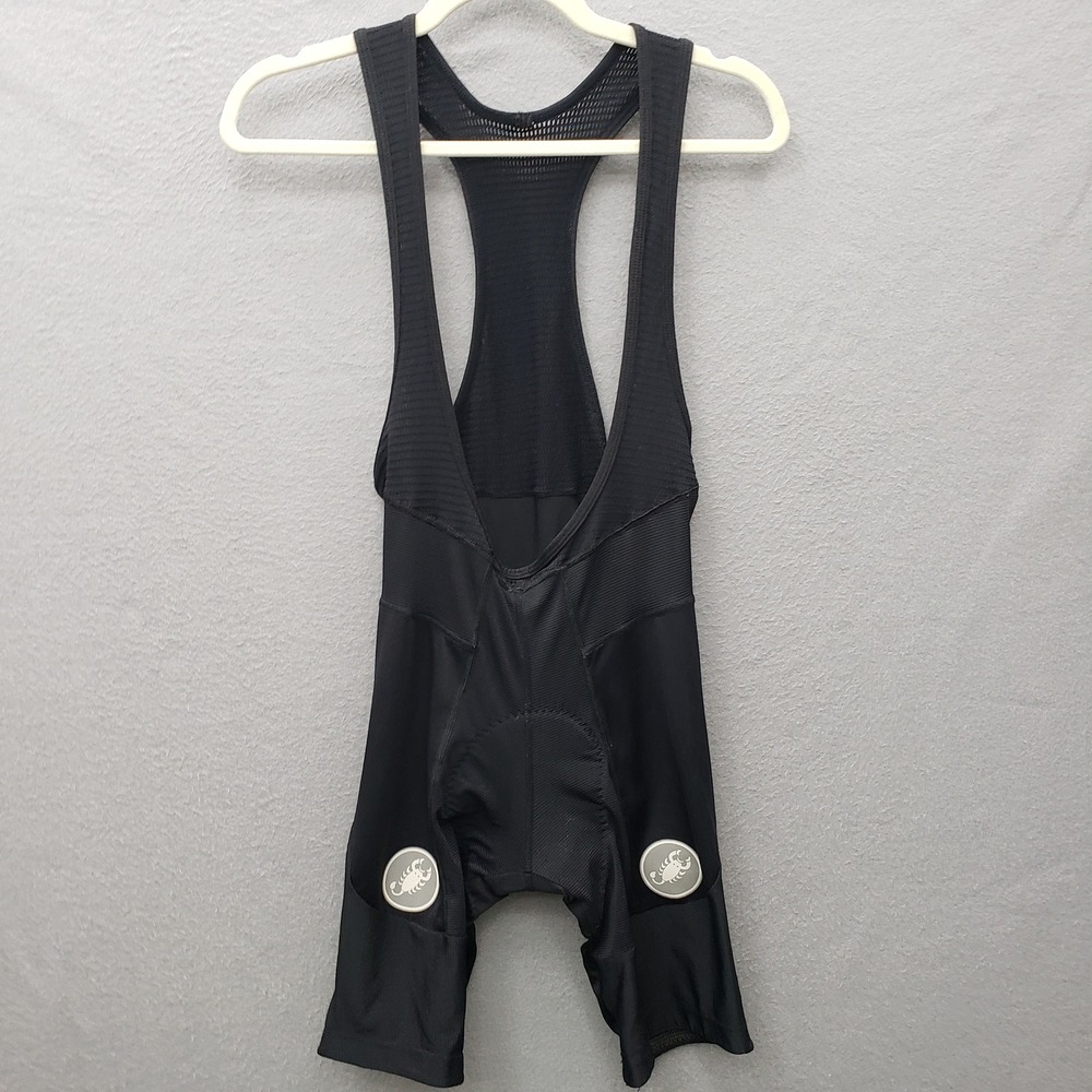 Castelli Cyclismo Cycling Bib Shorts Solid Black Padded Comfort Bicycle Biker M